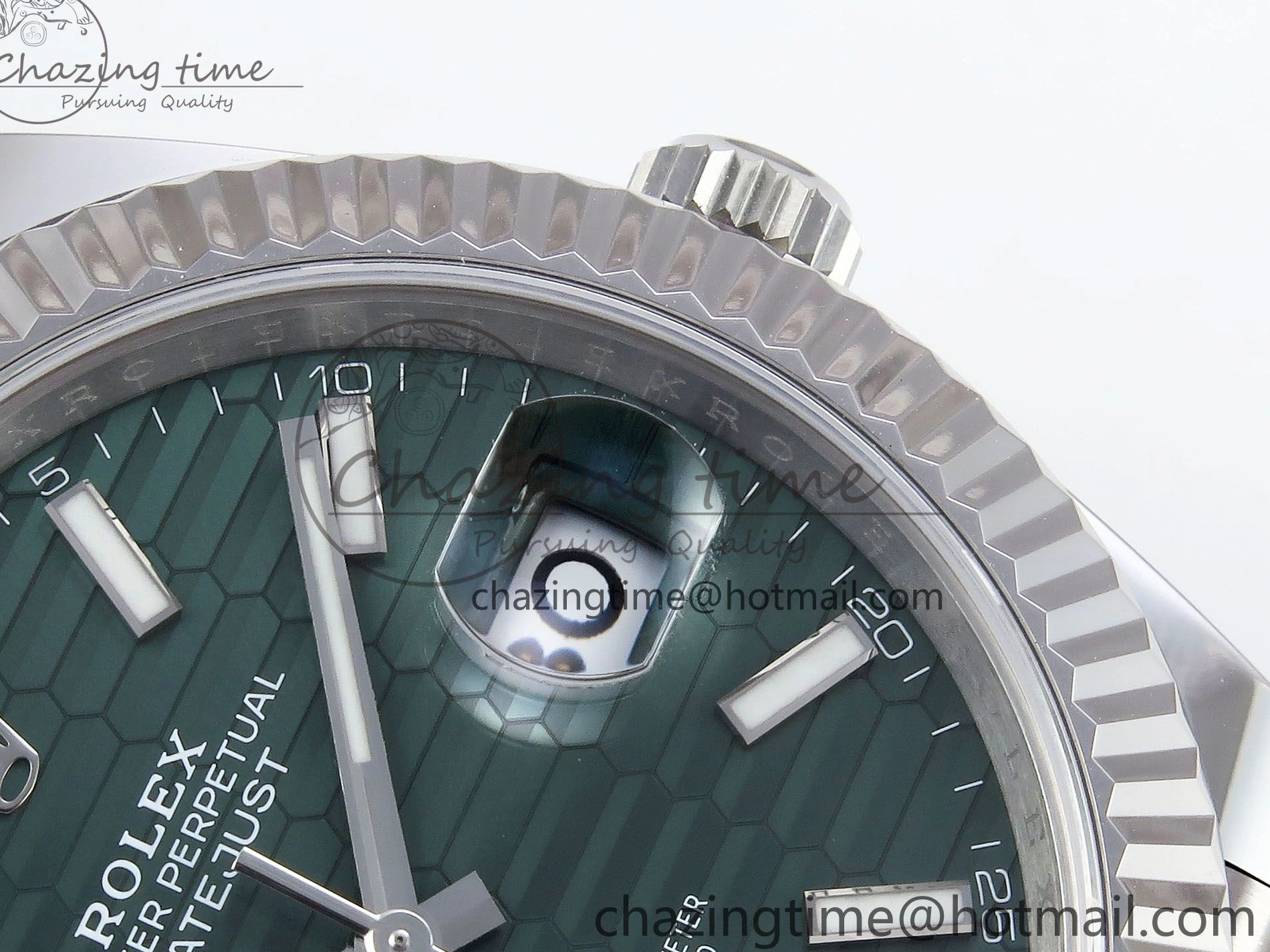 MiroTime 0518 Chic Datejust 41mm 126234 904L Steel HGF 1:1 Best Edition Green Textured Dial on SS Bracelet VR 1473